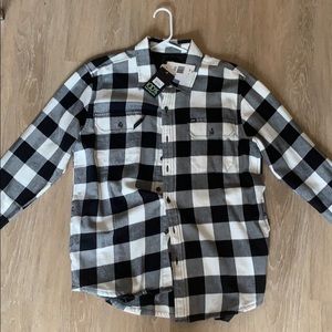 White/Black OBEY Flannel